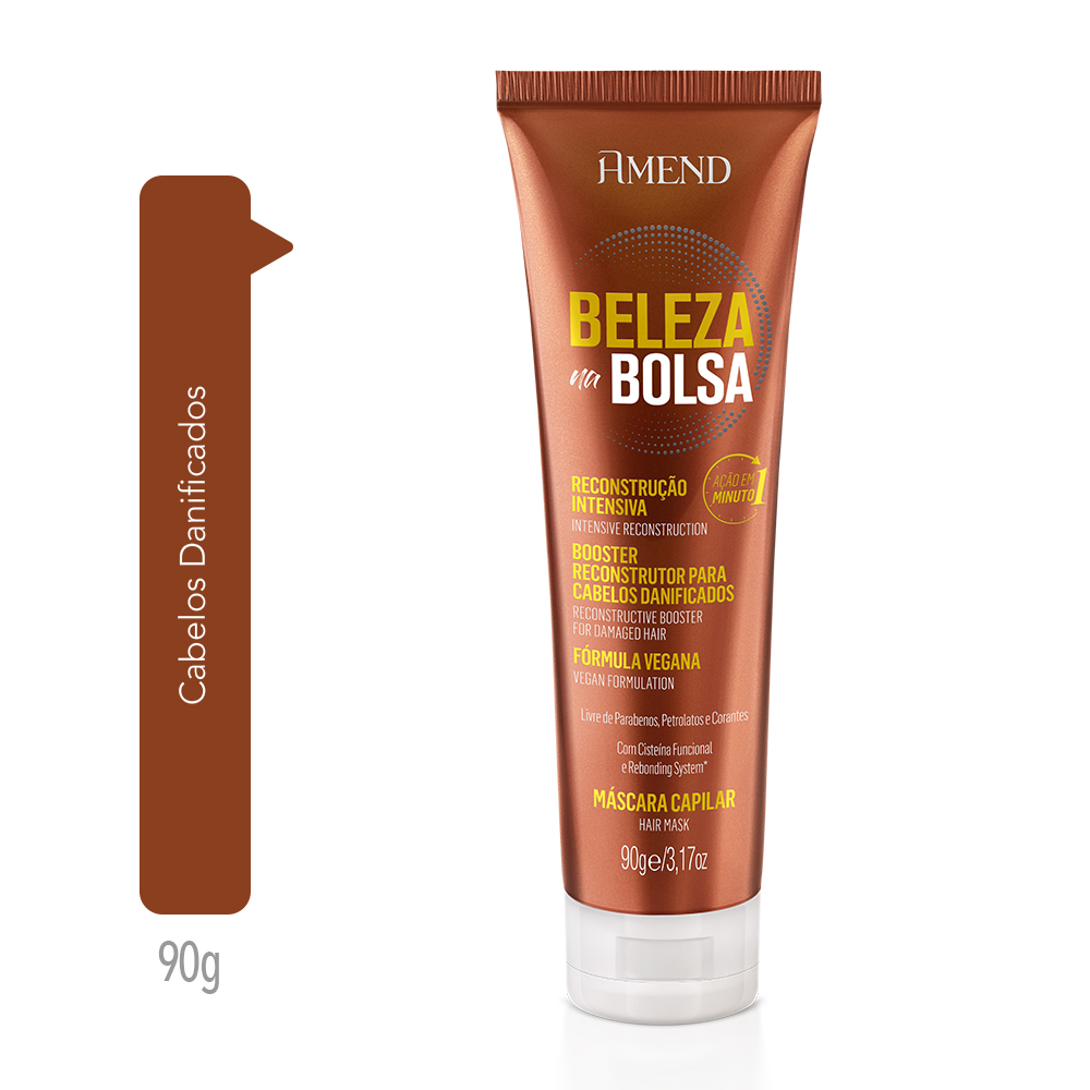 Máscara de Reconstrução Intensiva Amend Beleza na Bolsa 90g